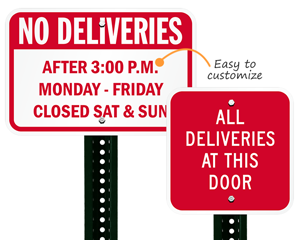 Delivery Parking Signs | Delivery Signs