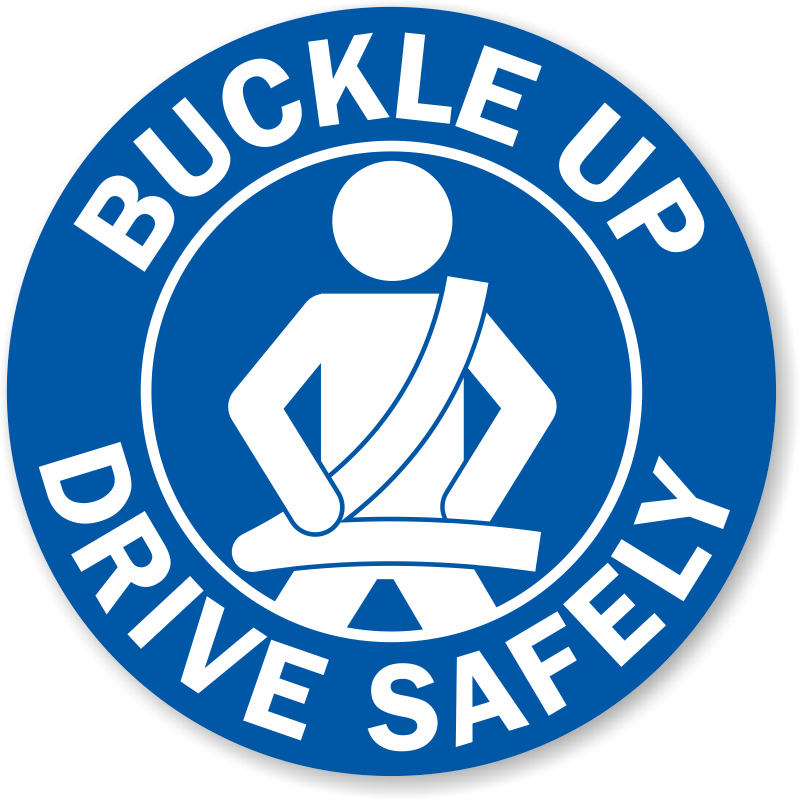 Buckle Up Drive Safely Label Sku Lb 2971