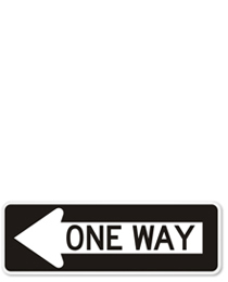 One-Way signs in 2000