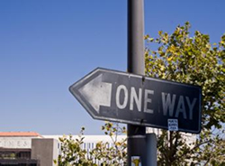 One-Way Sign 1960’s or the 1970’s