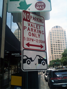 Valet Parking Sign