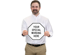 Custom Octogon Shaped Metal Signs
