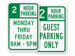 2 Hour Parking Signs