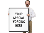 Customizable Vertical Traffic Sign Templates