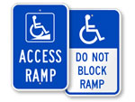 Access Ramp Signs
