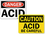 Acid Warning Signs