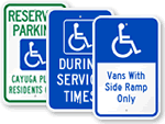 ADA Handicapped Parking Sign Templates