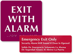 Alarmed Door Signs