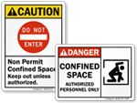 Confined Space Signs