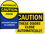 Automatic Door Signs