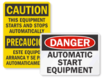 Automatic Start Hazard
