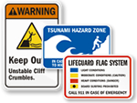 Beach Safety Signs