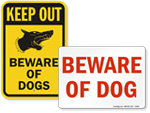 Designer Beware of Dog Signs