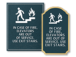 Braille Do Not Use Elevator Signs