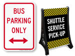 Bus Parking Signs
