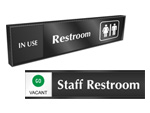 Restroom Sliding Signs