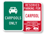 Carpool Parking Signs