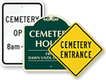 Cemetery Signs