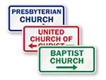 Directional Church Signs