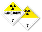 Class 7 Radioactive Placards
