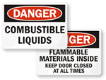 Combustible Liquid Signs