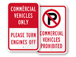 Commercial Vehicle Parking Signs