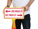Cone Top Temporary Signs