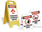 Construction Area Stand Up Floor Signs