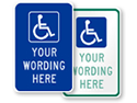 Custom ADA Handicap Signs