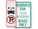 Custom Bus Signs