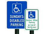Custom Handicapped Parking Signs