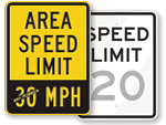 Custom Speed Limit Signs