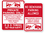 Tow Away Signs
