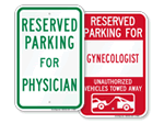 Doctor Parking Signs by Specialization