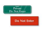 Do Not Enter Door Signs