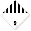 Class 9 Misc Dangerous Goods Placards