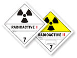 D.O.T. Shipping Labels (Class 7)