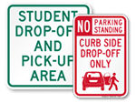 Drop Off Signs
