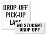 Drop Off / Pick Up Stencils