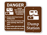 Dump Station Signs