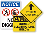 Buried Electrical Cable Signs