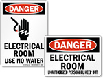 Electrical Room Safety Signs