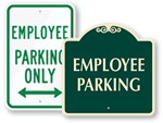 Employee Parking Only Signs