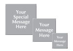 Common Engraved Signs (4 Inch to 9 Inch high)