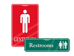 Designer Restroom Signs