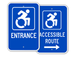 Access Signs with Updated Symbol