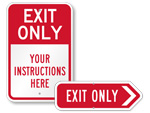 Traffic Exit Signs