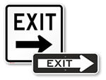 Exit this Way Signs