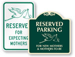 Expecting and New Mother Parking Signs