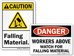 Falling Material Signs